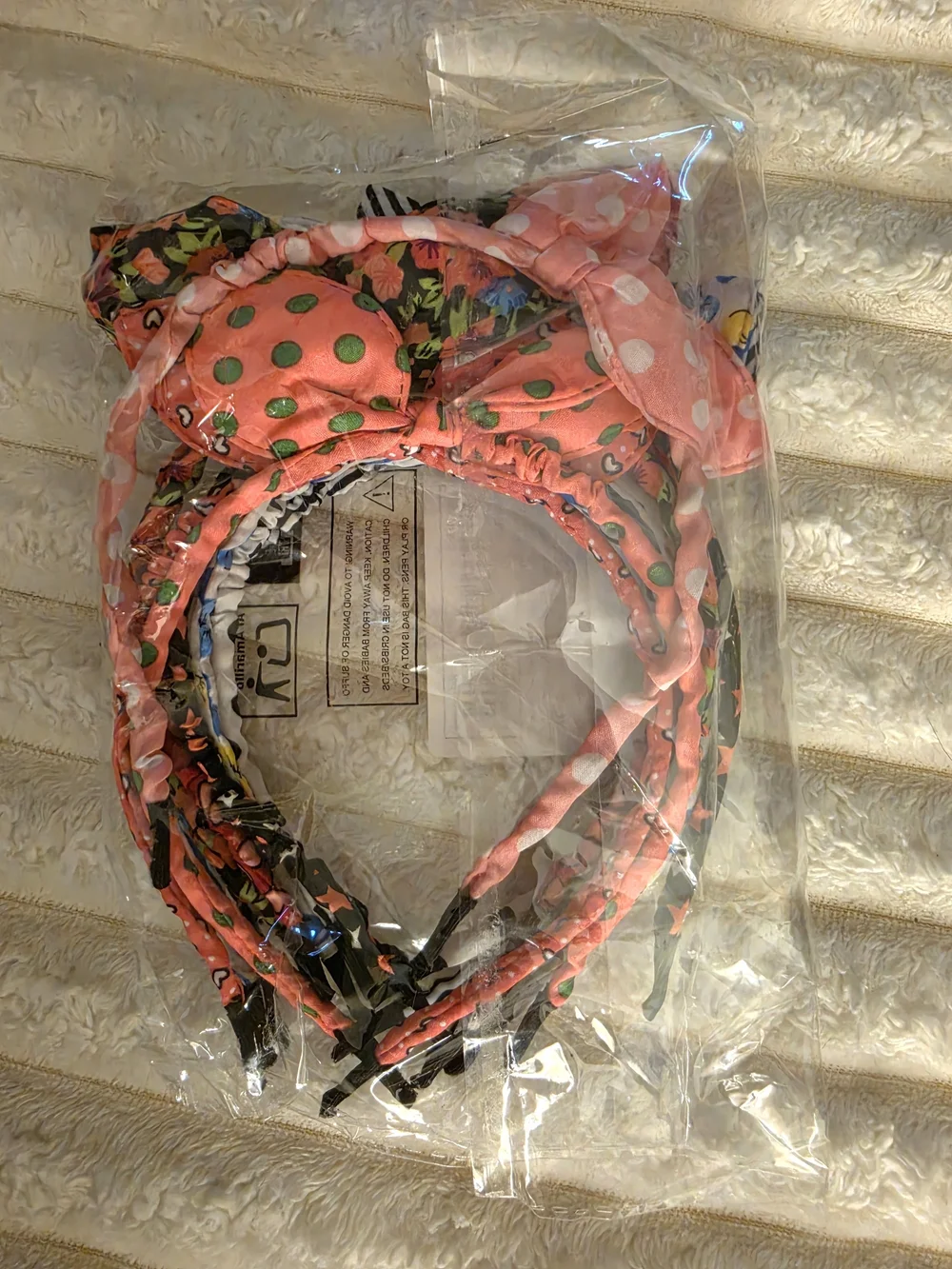Whimsical New Rabbit Ear Fabric Headbands - Polka Dots, Stripes & Floral